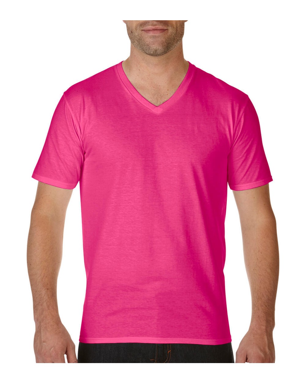 T-Shirts personnalisable GILDAN Premium Cotton Adult V-Neck T-Shirt