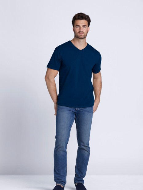 T-Shirts à personnaliser GILDAN Premium Cotton Adult V-Neck T-Shirt 