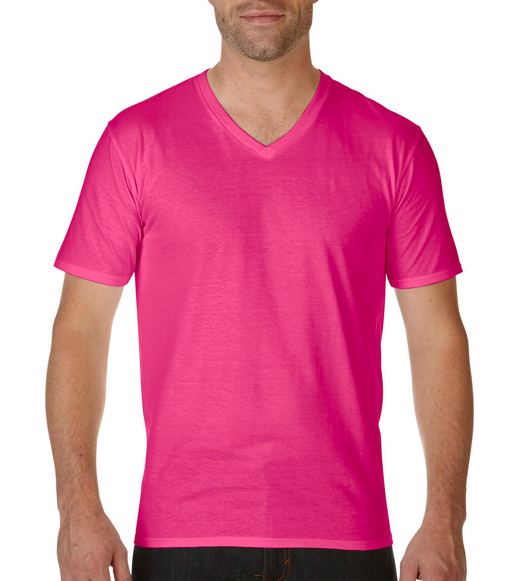 T-Shirts personnalisable GILDAN Premium Cotton Adult V-Neck T-Shirt