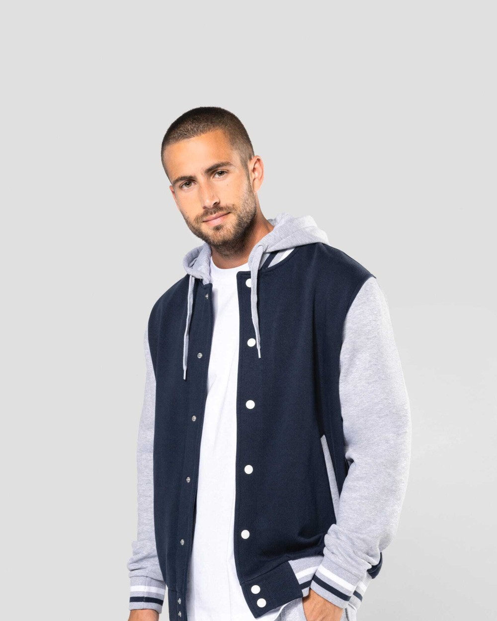 Jassen KARIBAN College jacket met capuchon unisex voor bedrukking &amp; borduring