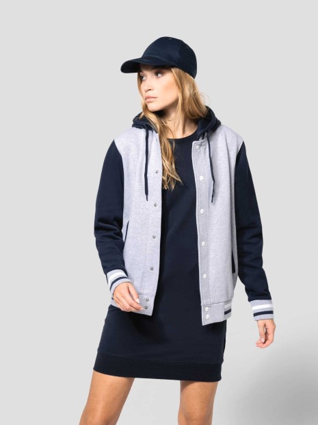 Vestes à personnaliser KARIBAN Blouson Teddy à capuche Unisexe 