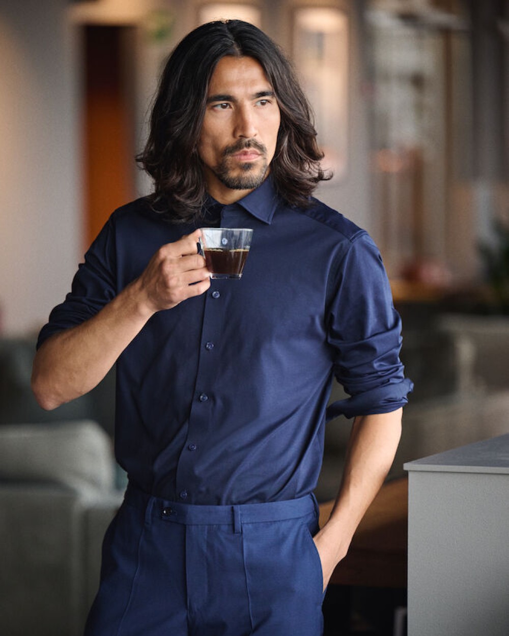 Hemden J. HARVEST & FROST IB132 Interlock Knit
Hemd Slim Fit Heren voor bedrukking &amp; borduring