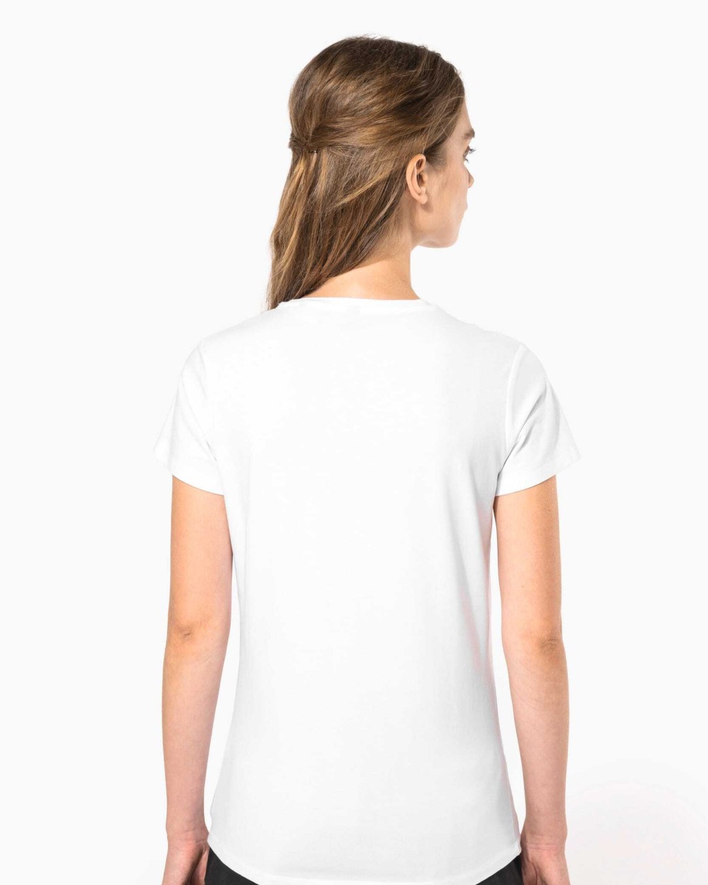 T-Shirts personnalisable KARIBAN T-shirt col V manches courtes femme