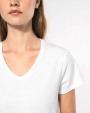 T-shirts KARIBAN Dames-T-shirt V-hals korte mouwen voor bedrukking &amp; borduring