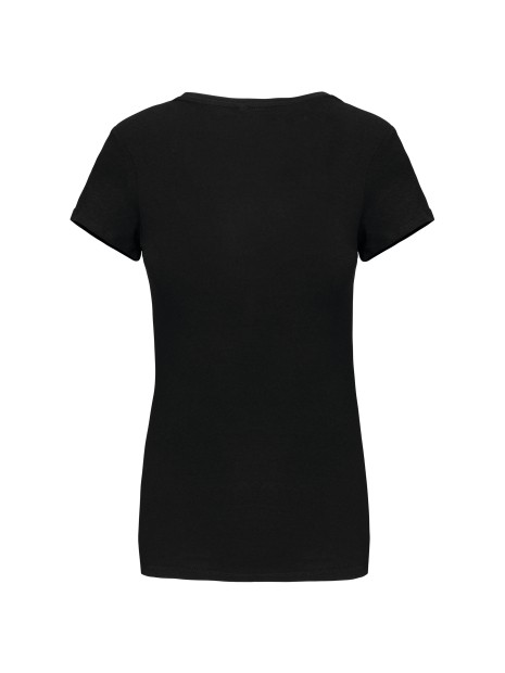 KARIBAN T-shirt col V manches courtes femme /api/colors/b9fdad4a-5e94-45cb-8c03-c08b349b28c3 personnalisable