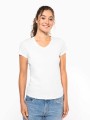 T-Shirts à personnaliser KARIBAN T-shirt col V manches courtes femme 