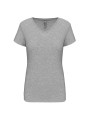 KARIBAN T-shirt col V manches courtes femme /api/colors/b32e3fc9-6c21-4435-b3bf-594ccdf083c3 personnalisable
