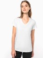T-Shirts à personnaliser KARIBAN T-shirt col V manches courtes femme 
