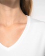 KARIBAN Kurzarm-Damen-T-Shirt mit V-Ausschnitt T-Shirts personalisierbar