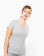 KARIBAN Kurzarm-Damen-T-Shirt mit V-Ausschnitt T-Shirts personalisierbar