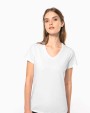 T-Shirts personnalisable KARIBAN T-shirt col V manches courtes femme