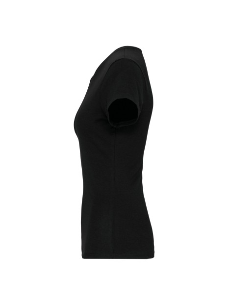 KARIBAN T-shirt col V manches courtes femme /api/colors/b9fdad4a-5e94-45cb-8c03-c08b349b28c3 personnalisable