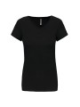 KARIBAN T-shirt col V manches courtes femme /api/colors/b9fdad4a-5e94-45cb-8c03-c08b349b28c3 personnalisable