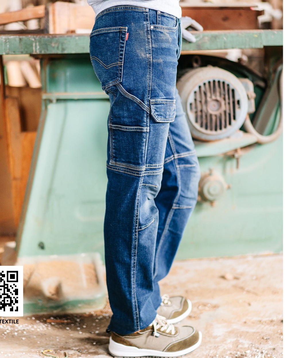 Broeken VELILLA MULTI-POCKET STRETCH JEANS voor bedrukking &amp; borduring