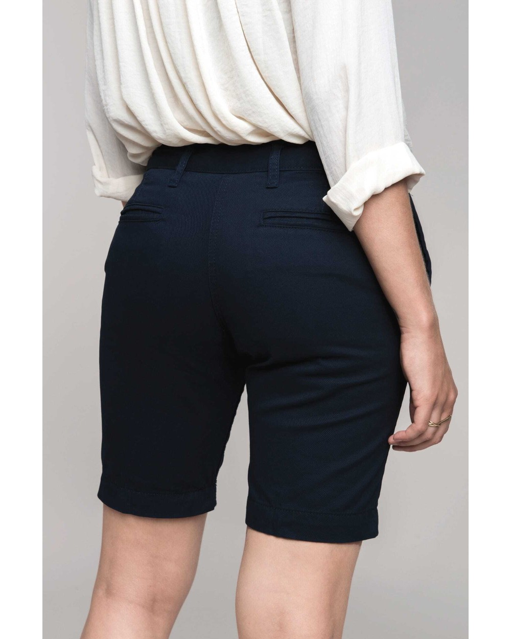 Bermuda's & Shorts KARIBAN Dames-chino Bermuda voor bedrukking &amp; borduring