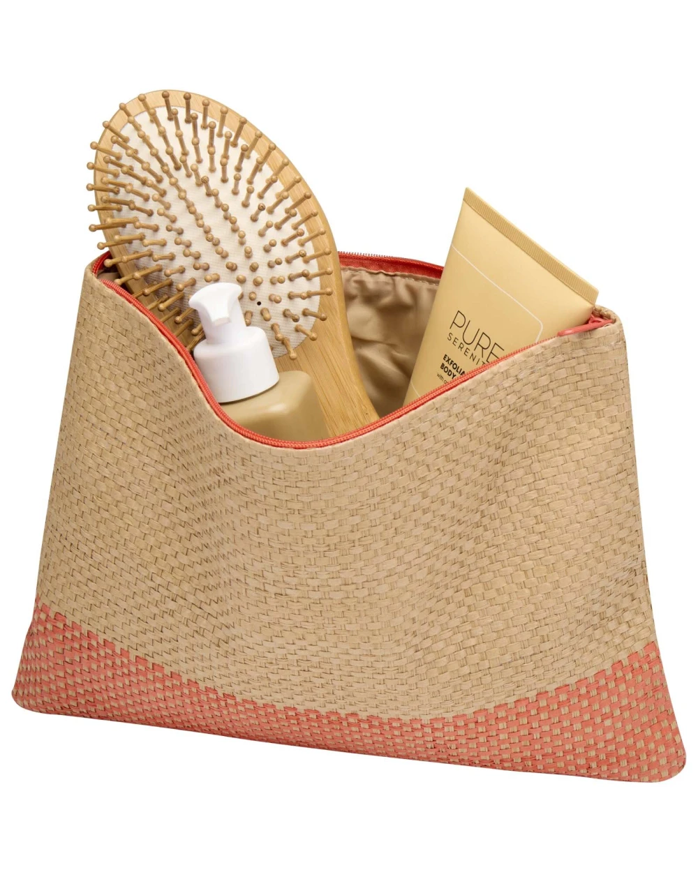 4DO Rhythm Strohpapier Beutel mit Reißverschluss, 3 l Taschen personalisierbar
