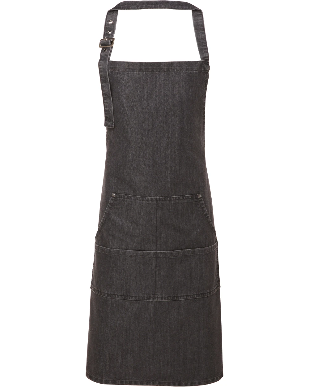 Schorten PREMIER Halterschort met bovenstuk "Denim" voor bedrukking &amp; borduring