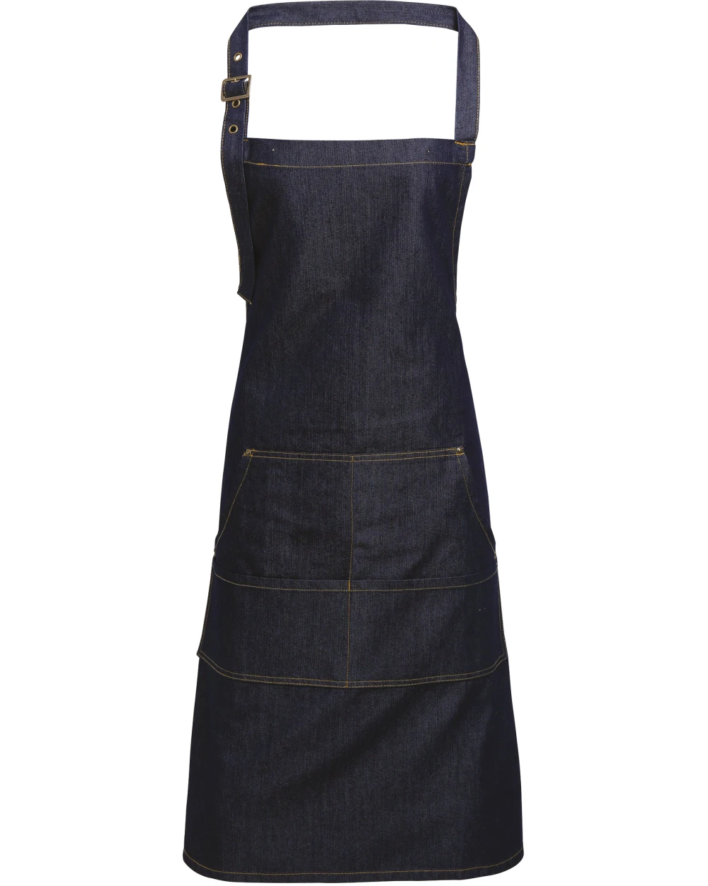 Schorten PREMIER Halterschort met bovenstuk "Denim" voor bedrukking &amp; borduring