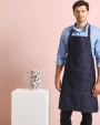 Schorten PREMIER Halterschort met bovenstuk "Denim" voor bedrukking &amp; borduring