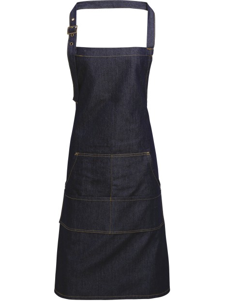 PREMIER Tablier à bavette "Denim" /api/colors/dea55d64-90e1-4783-9b52-9741bc952c08 personnalisable