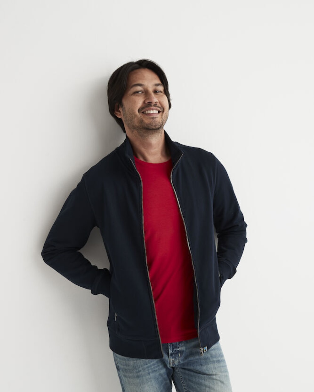 Sweaters & hoodies COTTOVER SWEATSHIRT FULL ZIP MAN - GOTS GECERTIFICEERD voor bedrukking &amp; borduring