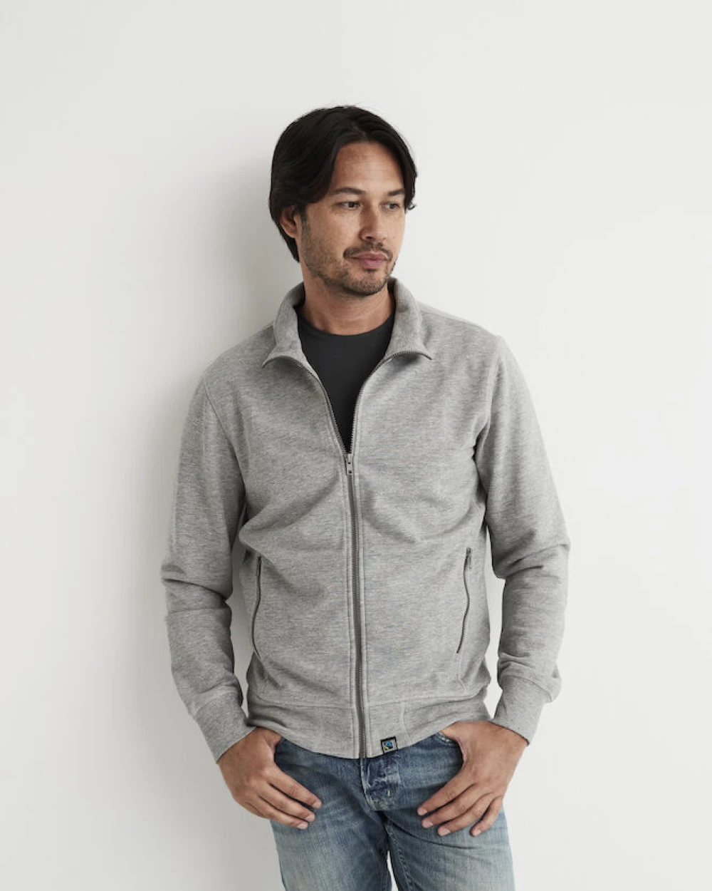 Sweaters & hoodies COTTOVER SWEATSHIRT FULL ZIP MAN - GOTS GECERTIFICEERD voor bedrukking &amp; borduring