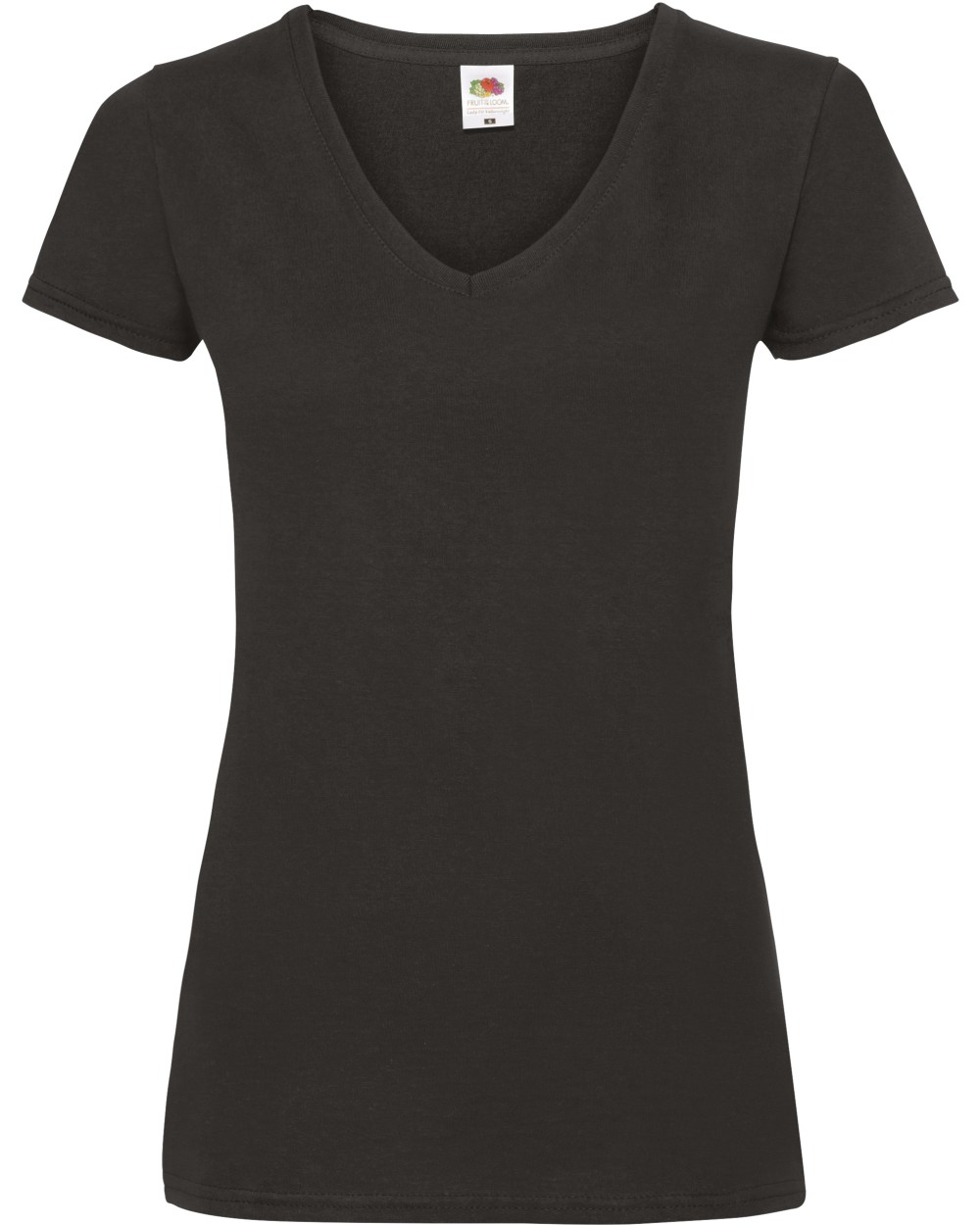 FOL Lady-fit Valueweight V-Neck T (61-398-0) T-Shirts personalisierbar