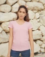 FOL Lady-fit Valueweight V-Neck T (61-398-0) T-Shirts personalisierbar