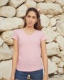 FOL Lady-fit Valueweight V-Neck T (61-398-0) T-Shirts personalisierbar