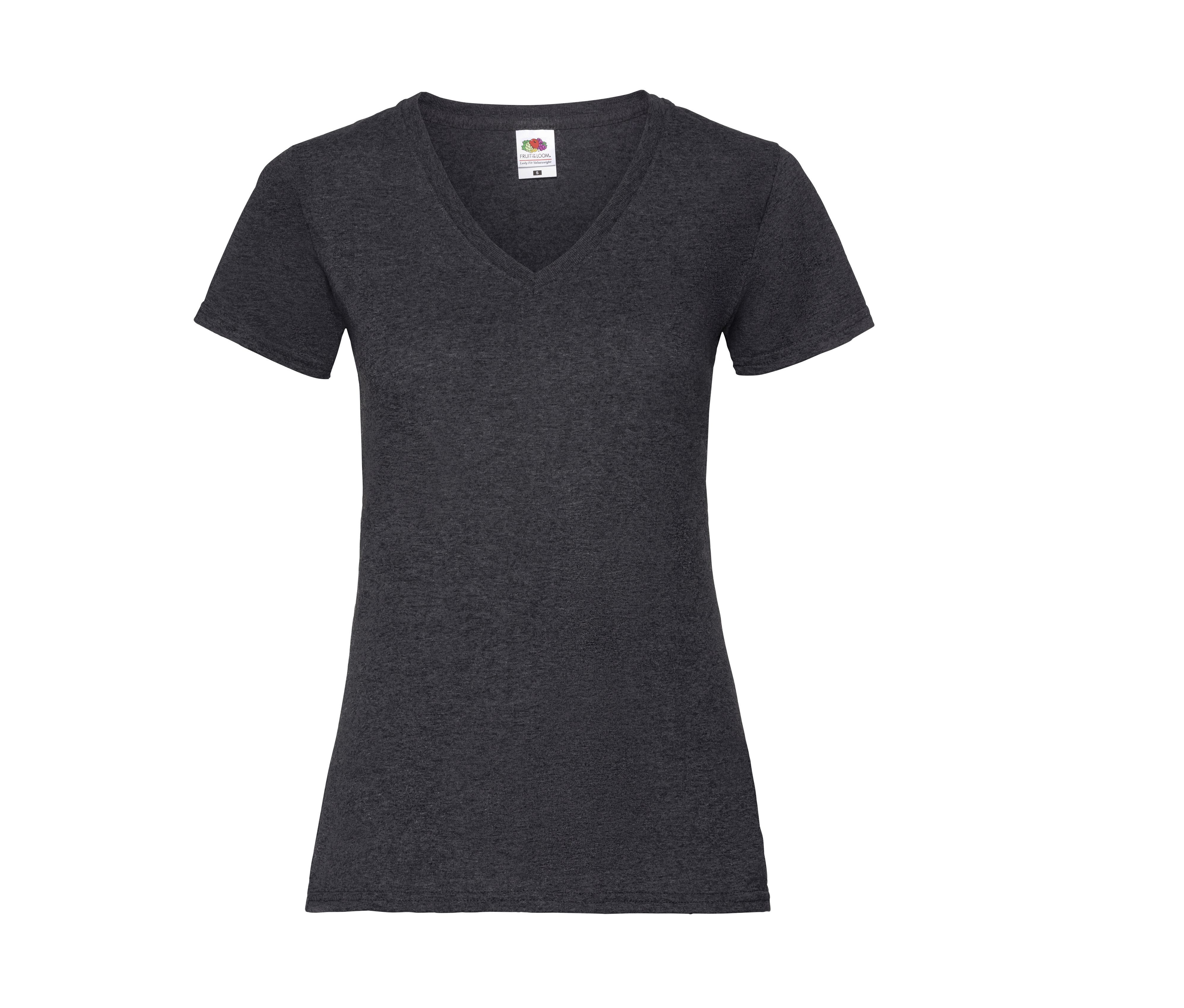 T-shirts FOL Lady-fit Valueweight V-neck T (61-398-0) voor bedrukking &amp; borduring
