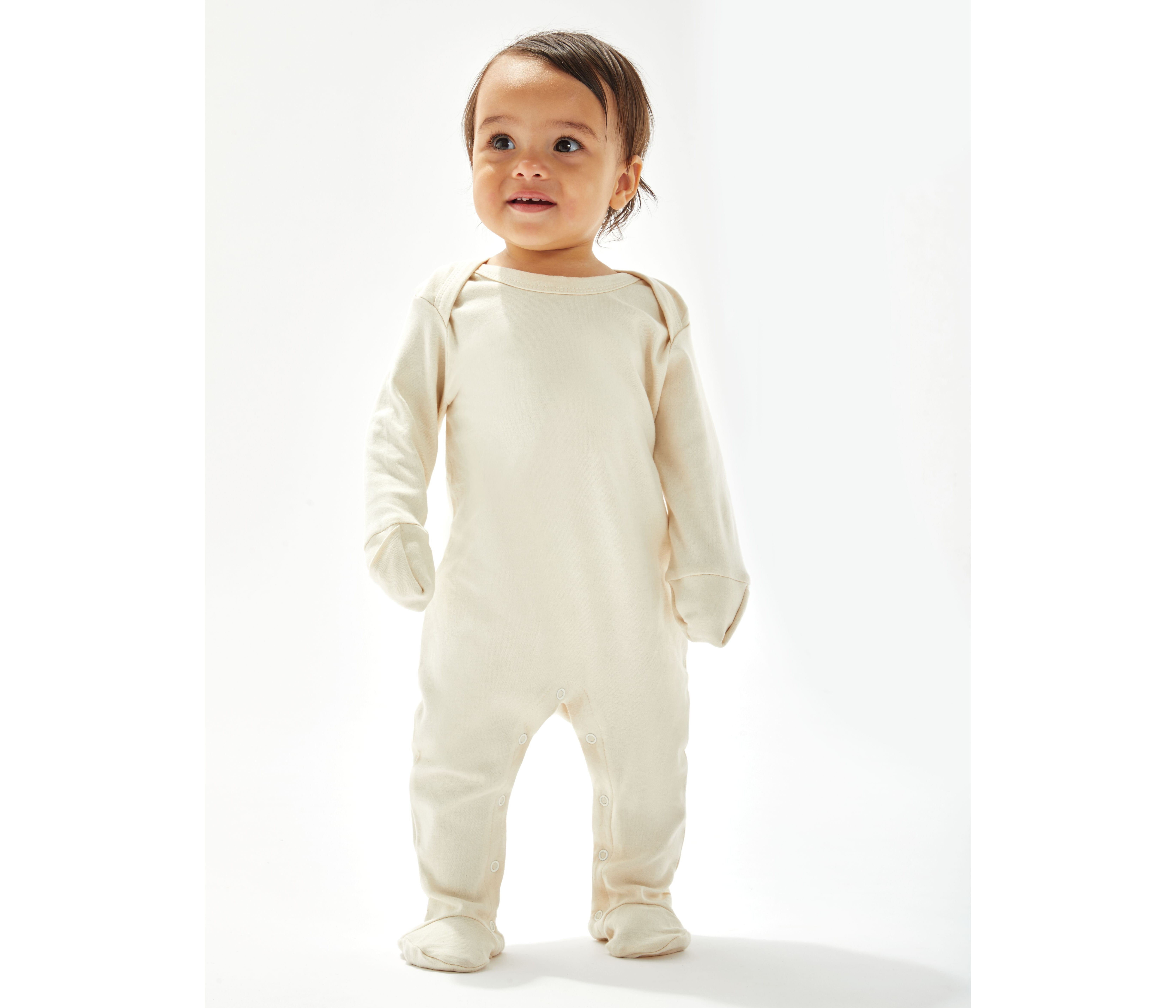 Articles bébés personnalisable BABYBUGZ BABY ENVELOPE SLEEPSUIT WITH SCRATCH MITTS
