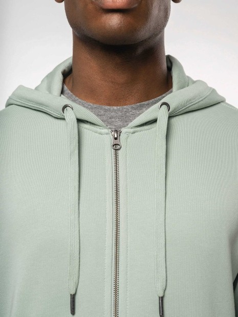 Sweat-shirts à personnaliser KARIBAN Sweat-shirt french terry écoresponsable zippé à capuche unisexe 