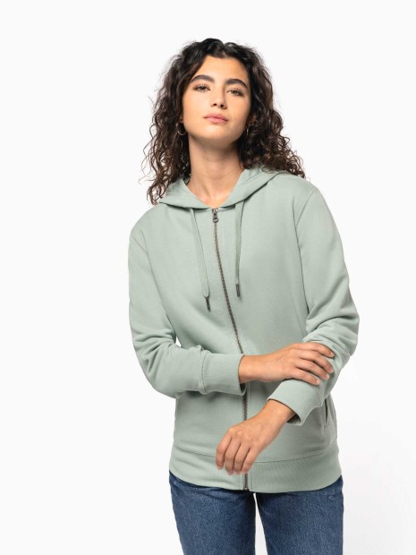 Sweat-shirts à personnaliser KARIBAN Sweat-shirt french terry écoresponsable zippé à capuche unisexe 