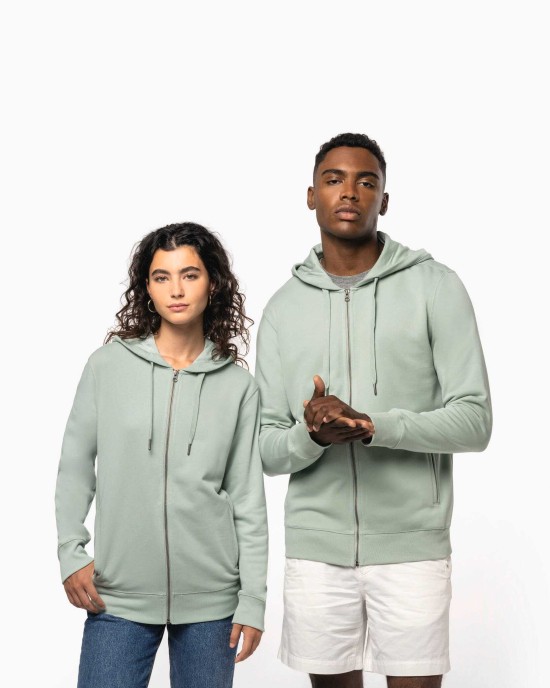 Sweat-shirts personnalisable Kariban Sweat-shirt french terry écoresponsable zippé à capuche unisexe