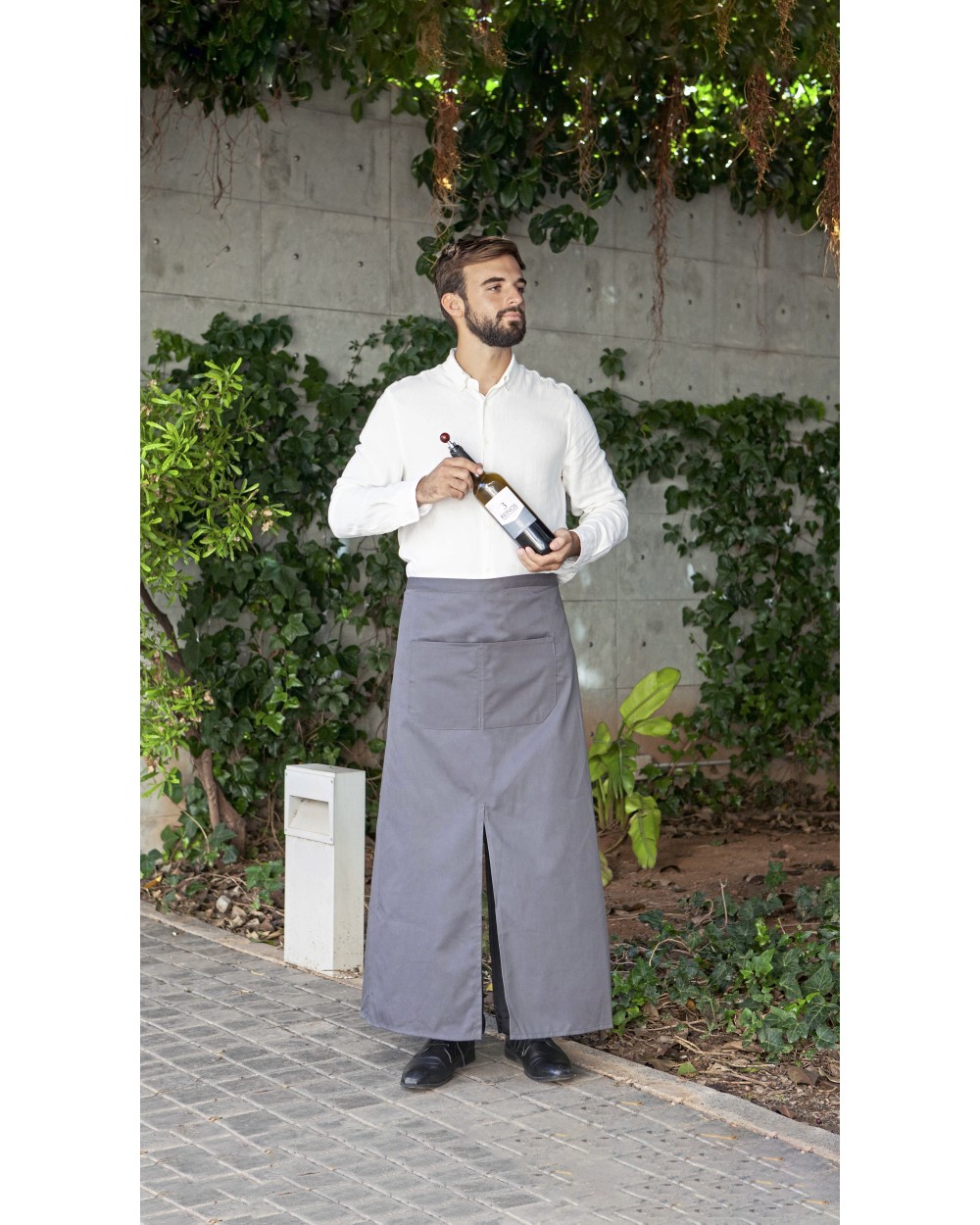 Schorten LINK KITCHENWEAR Bistro Apron with Split and Front Pocket voor bedrukking &amp; borduring