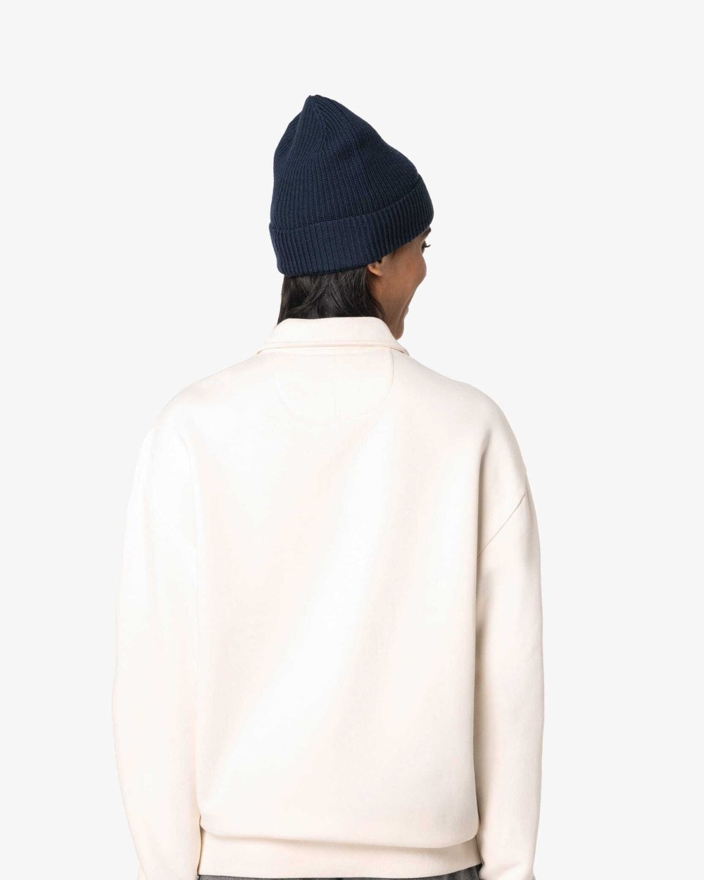 Sweat-shirts personnalisable NATIVE SPIRIT Sweat-shirt écoresponsable quart zip col polo à épaules tombantes unisexe