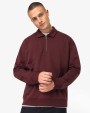 NATIVE SPIRIT Umweltfreundliches Unisex-Sweatshirt mit Reißverschluss, Polokragen und überschnittenen Schultern Sweatshirts personalisierbar