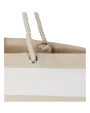 Tote bags 4DO Florida 270 g/m² GRS gerecyclede strandtas 18L voor bedrukking &amp; borduring
