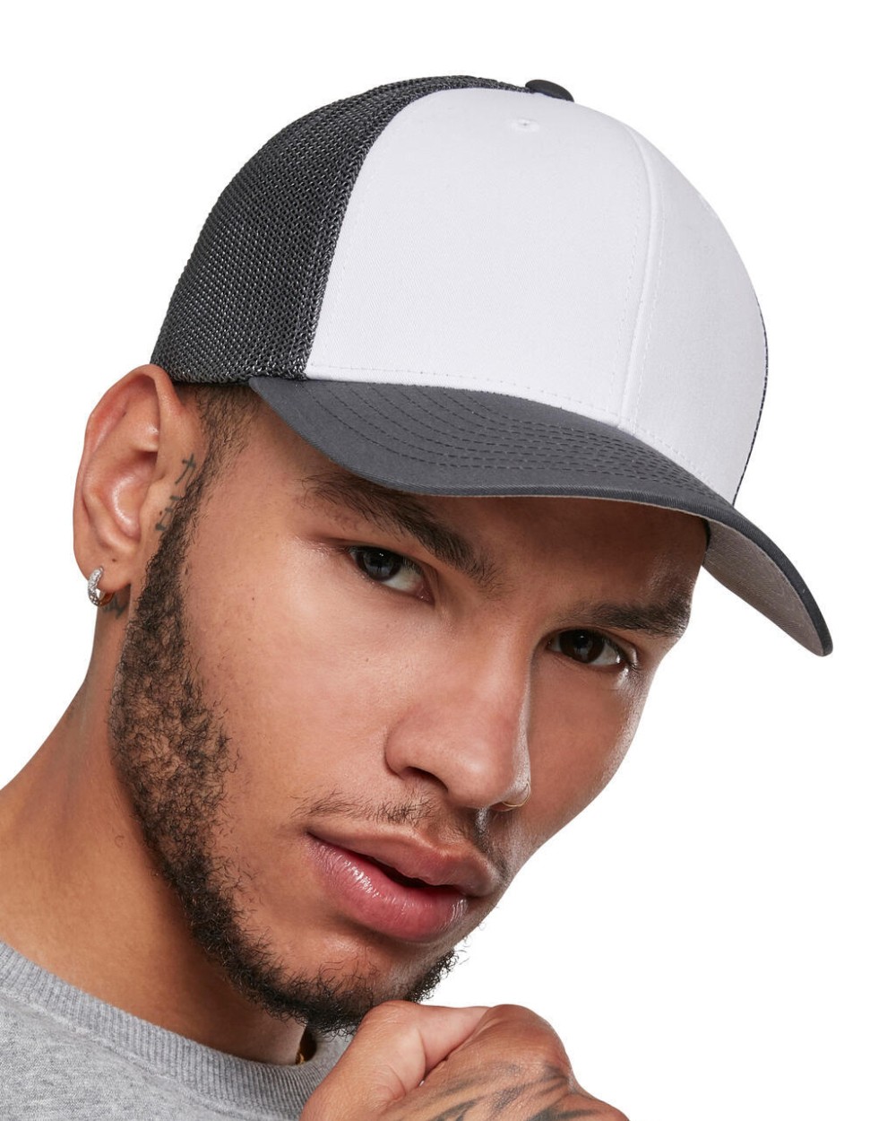 Petjes FLEXFIT Flexfit Mesh Colored Front voor bedrukking &amp; borduring