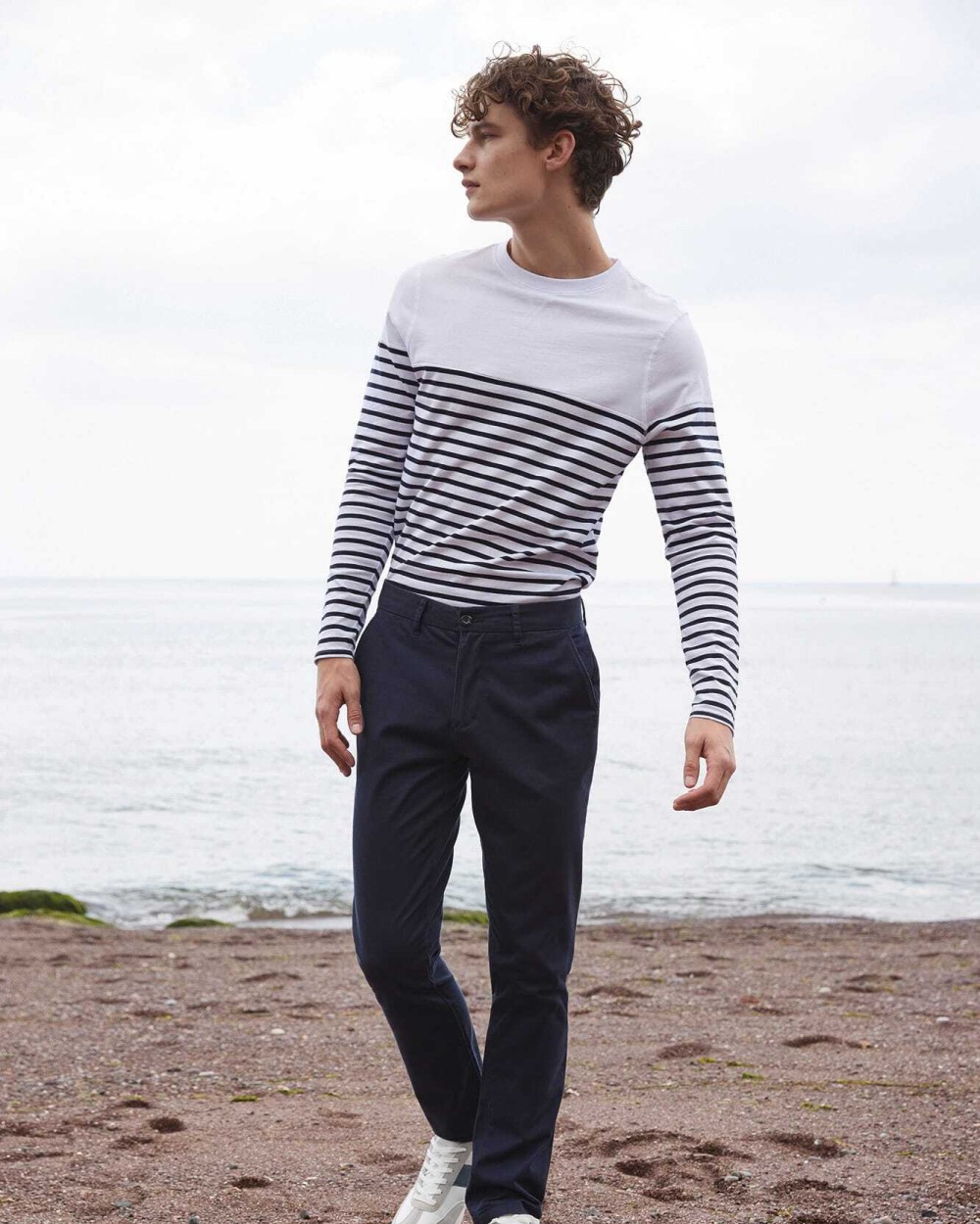 Pantalons personnalisable FRONT ROW Pantalon Chino Stretch Homme