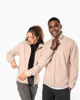 Veste polaire ajustable à poignets élastiqués