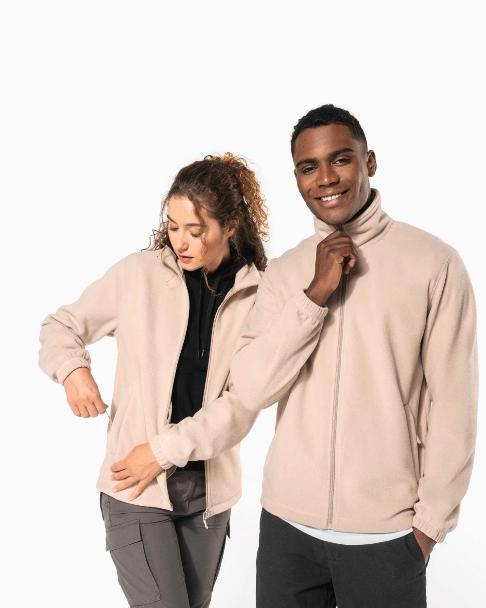 Vestes personnalisable KARIBAN Veste polaire ajustable à poignets élastiqués