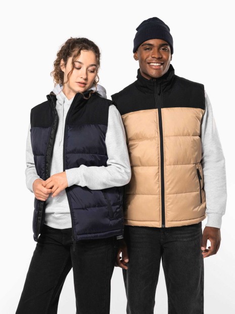 Vestes à personnaliser KARIBAN Bodywarmer matelassé bi-ton unisexe 
