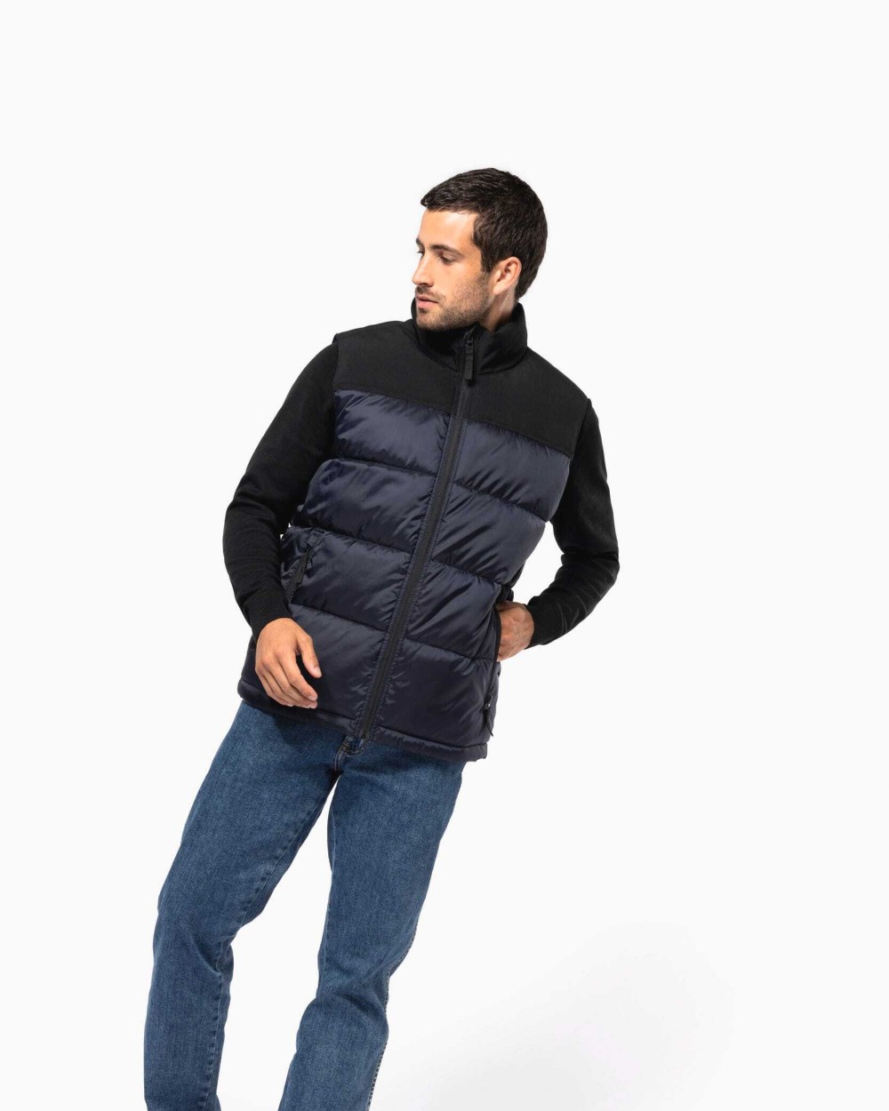 KARIBAN Gesteppter Unisex-Bodywarmer in zwei Farbtönen Jacken personalisierbar