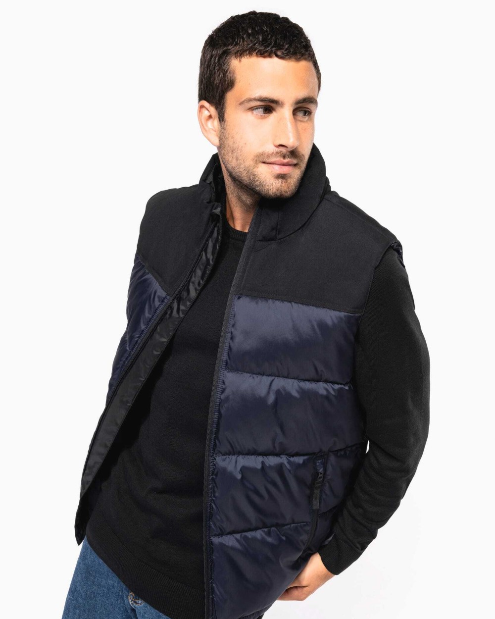 KARIBAN Gesteppter Unisex-Bodywarmer in zwei Farbtönen Jacken personalisierbar