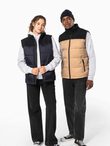 Vestes à personnaliser KARIBAN Bodywarmer matelassé bi-ton unisexe 