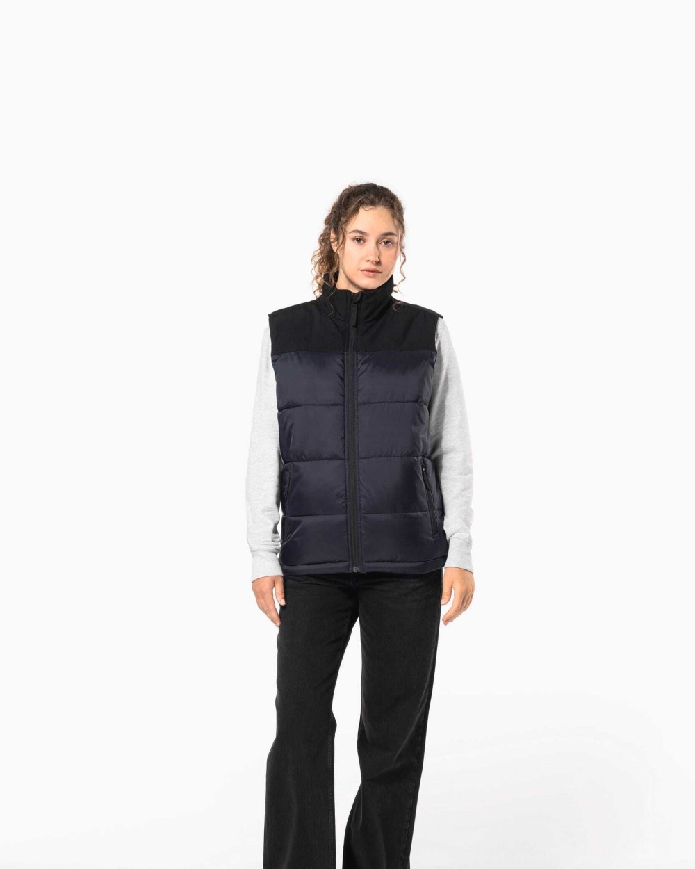 KARIBAN Gesteppter Unisex-Bodywarmer in zwei Farbtönen Jacken personalisierbar