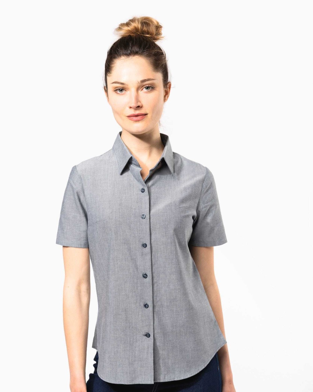 Chemises personnalisable KARIBAN Chemise Oxford manches courtes femme