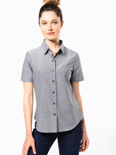 Chemises à personnaliser KARIBAN Chemise Oxford manches courtes femme 
