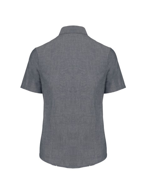 KARIBAN Chemise Oxford manches courtes femme /api/colors/238ab712-3644-4e4d-8113-6695293ea7ee personnalisable